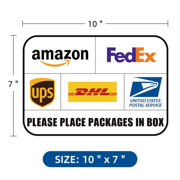PACKAGE DELIVERY SIGN STICKERS