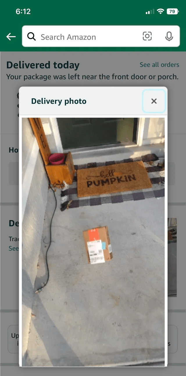 Amazon Show Pictures for Packages Delivered